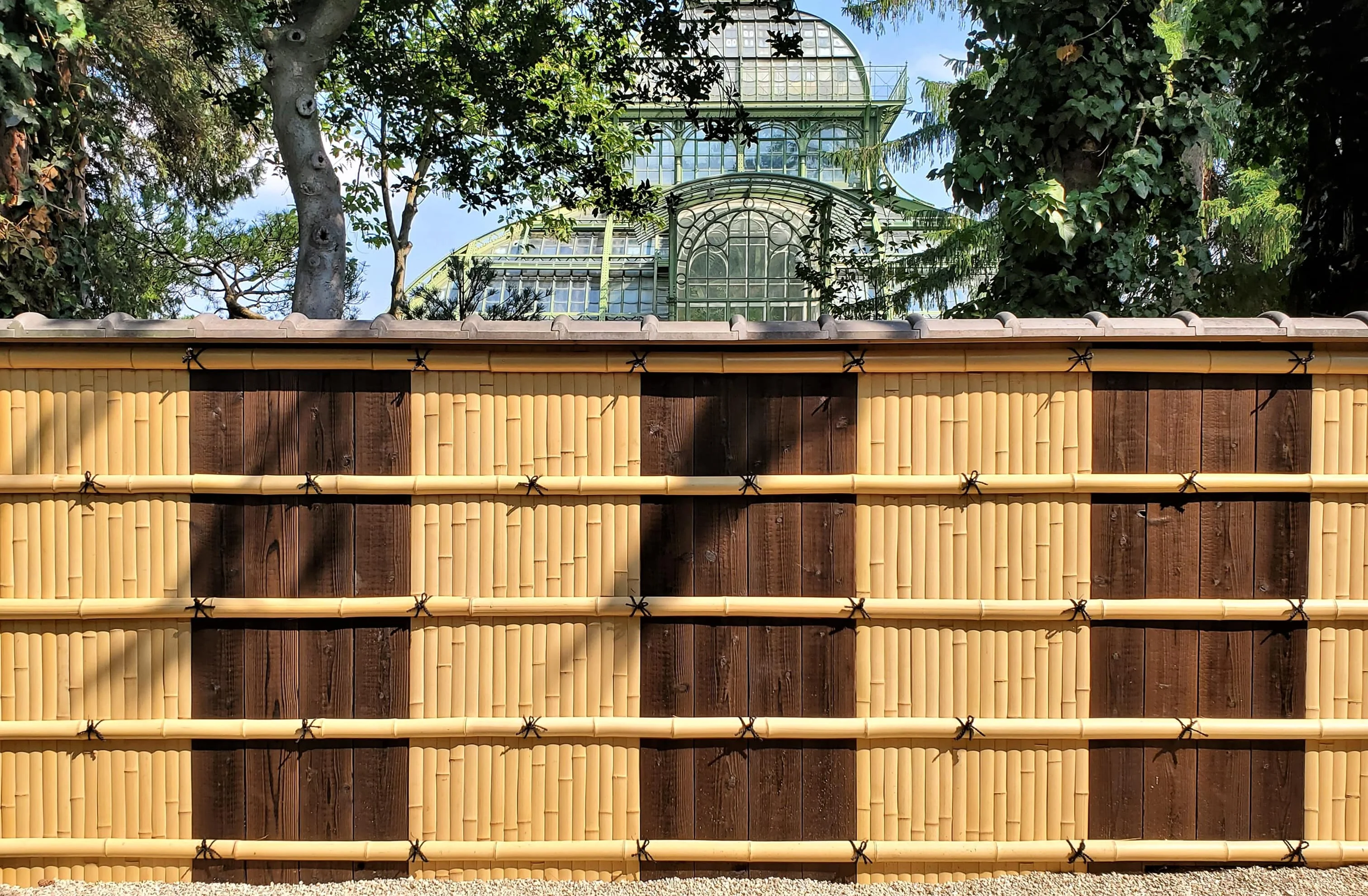 シェーンブルン垣 シェーンブルン宮殿内日本庭園 Bamboo fence|Japanese garden inside Schönbrunn Palace