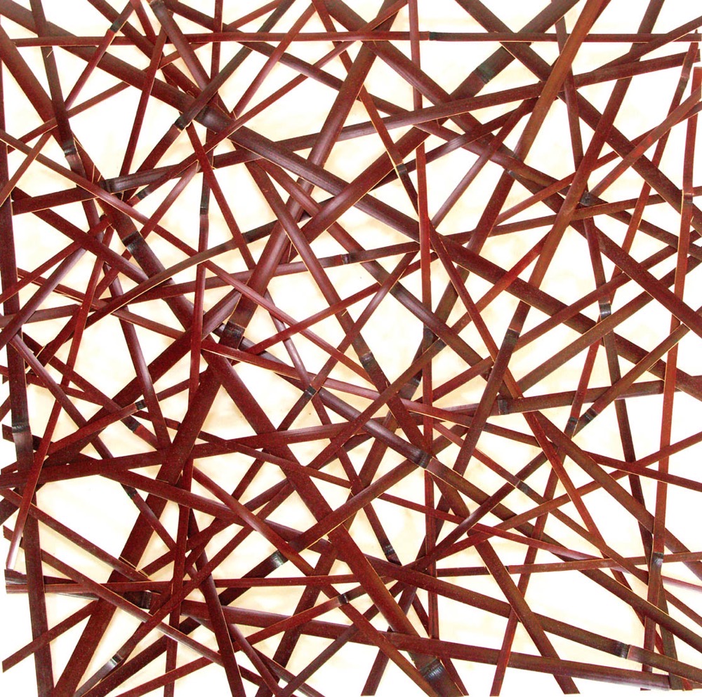 染煤竹やたら編(そめすすだけやたらあみ)