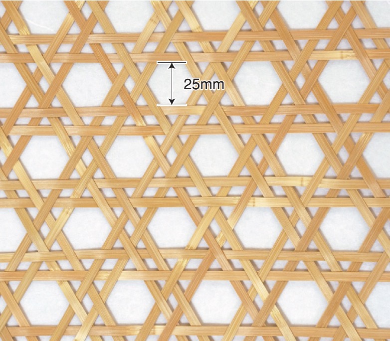 竹皮ハダ二重六ツ目編(たけかわはだにじゅうむつめあみ)