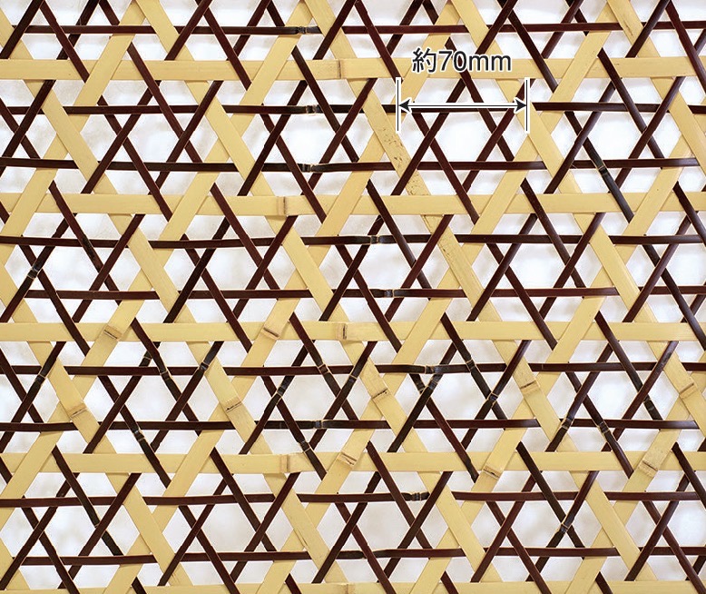 交色挿し六ツ目編(こうしょくざしむつめあみ)