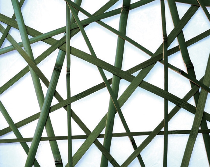 染青竹やたら編(そめあおだけやたらあみ)