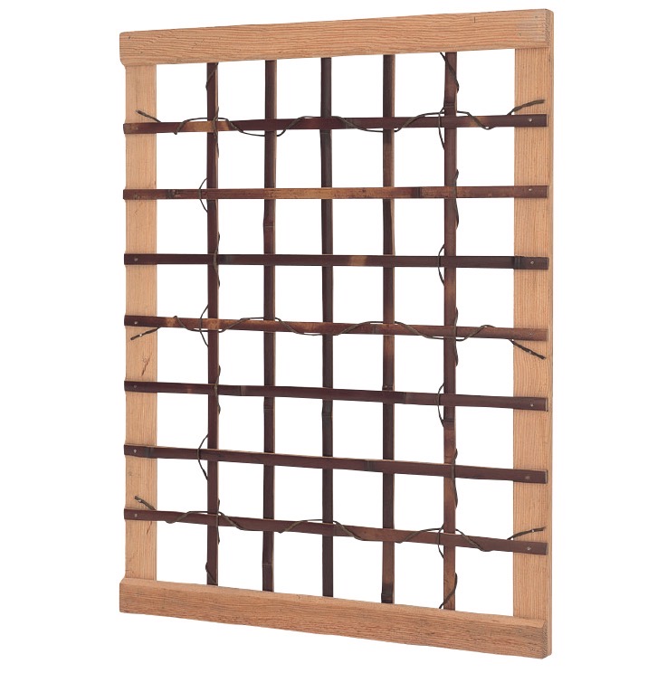 本煤竹合せ下地窓(ほんすすだけあわせしたじまど)