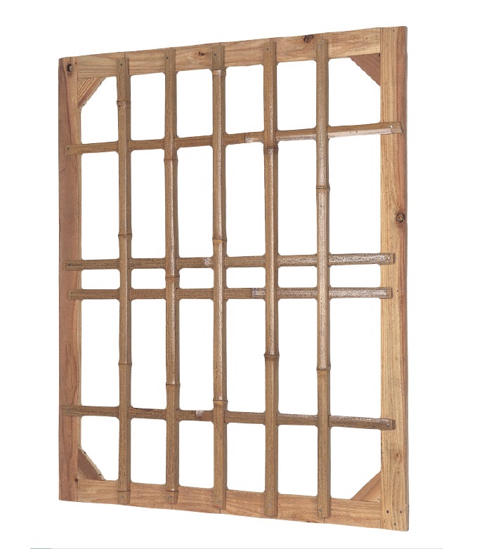 錆竹四方貼抜き通し角窓(さびたけしほうばりぬきとおしかくまど)
