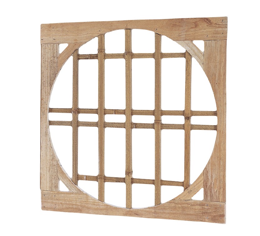 錆竹四方貼抜き通し丸窓(さびたけしほうばりぬきとおしまるまど)