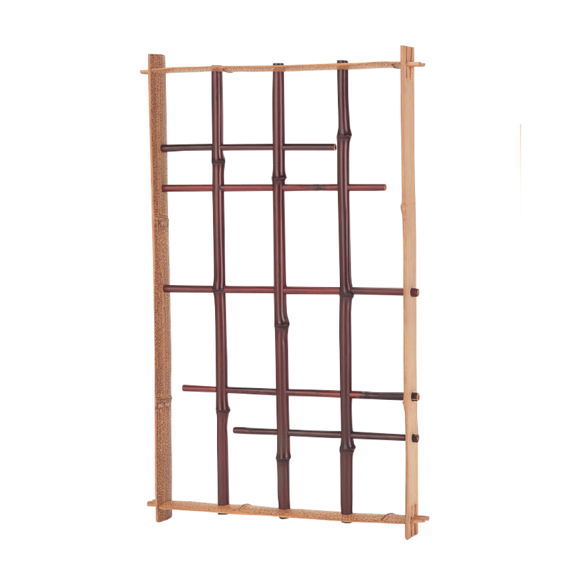 錆竹縁付染煤角窓 抜通柄(さびたけふちつきそめすみすかくまど(ぬきとおしがら))