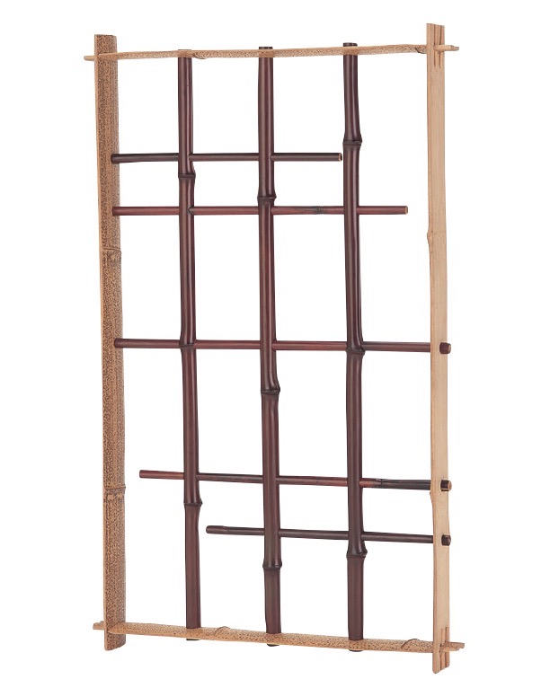 錆竹縁付染煤角窓 抜通柄(さびたけふちつきそめすみすかくまど(ぬきとおしがら))