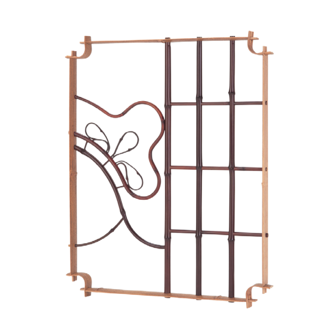 錆竹縁付染煤角窓 松柄(さびたけふちつきそめすみすかくまど(まつがら))