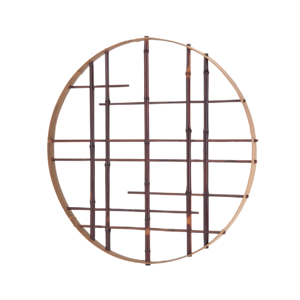 錆竹縁付染煤丸窓 抜通柄(さびたけふちつきそめすみすまるまど(ぬきとおしがら))