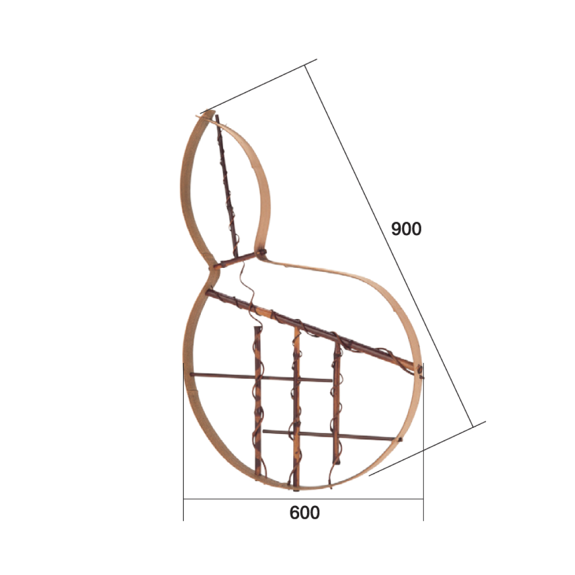 錆竹縁付本煤竹瓢箪窓(さびたけふちつきほんすすだけひょうたんまど)