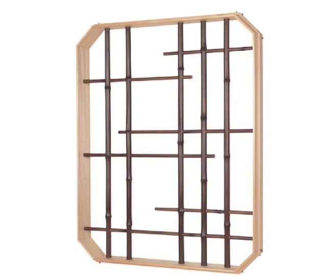 染煤竹抜き通し下地窓(そめすみすだけぬきとおしまど)