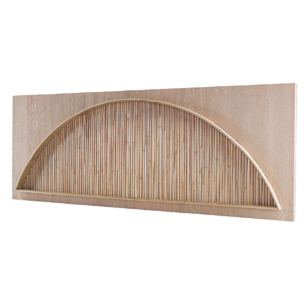 錆竹枠蒲芯詰打ち 櫛型欄間(さびたけわくがましんつめうち(くしがたらんま))