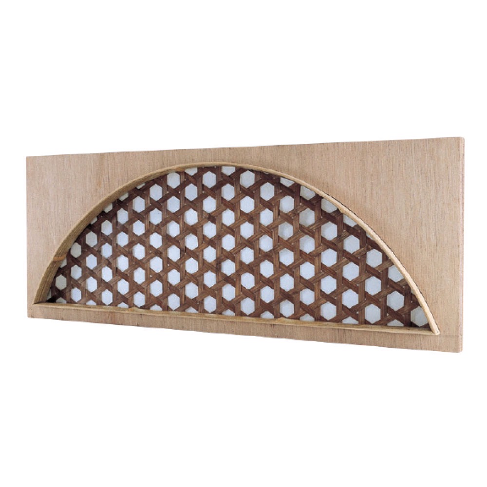 錆竹枠六ツ目網代煤 櫛型欄間(さびたけわくむつめあじろすす(くしがたらんま))