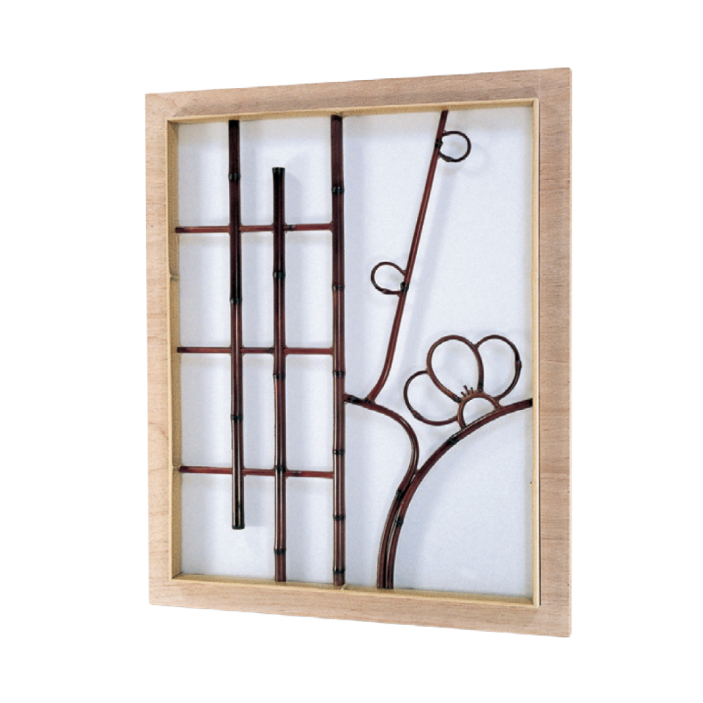 錆竹枠染煤竹梅柄 プレート入(さびたけわくそめすみすだけうめがらぷれーといり)