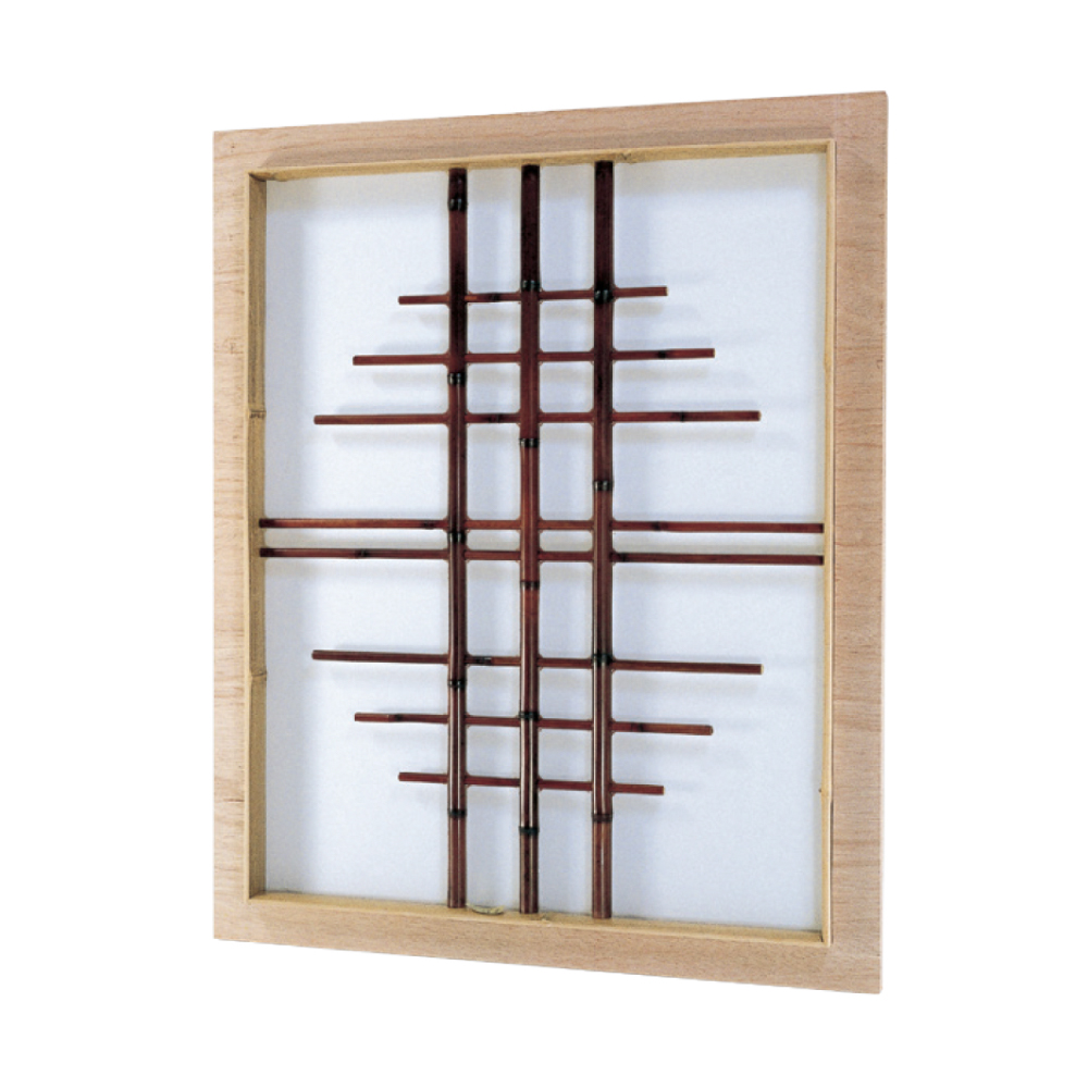 錆竹枠染煤竹ちょうちん格子 プレート入(さびたけわくそめすみすだけちょうちんごうしぷれーといり)