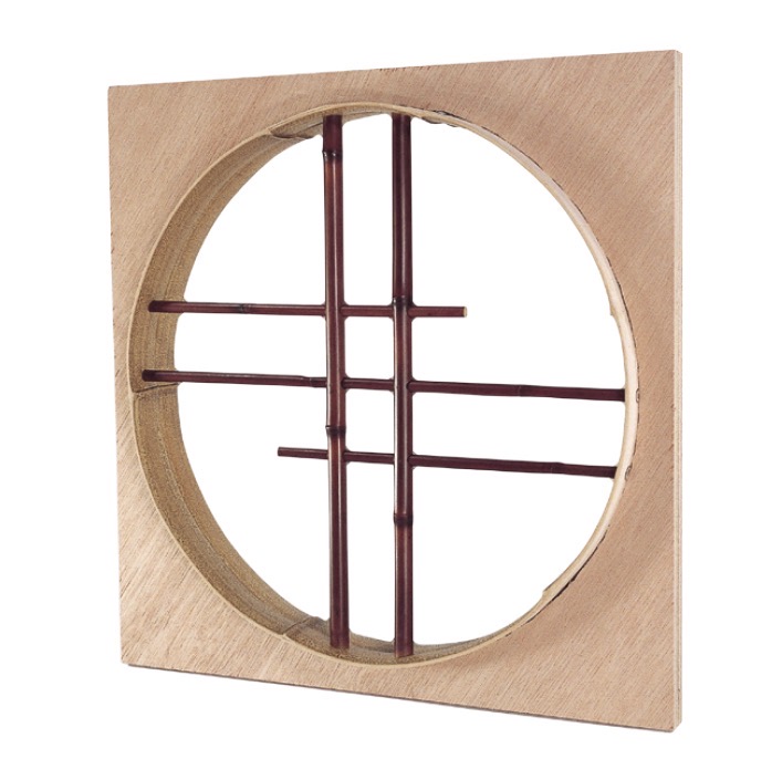 錆竹枠染煤竹抜き通し(さびたけわくそめすみすだけぬきとおし)