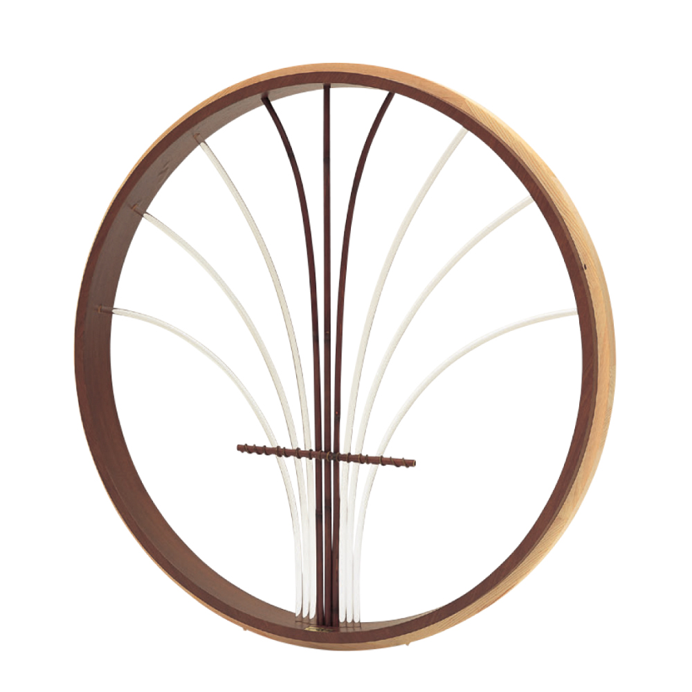 化粧枠アクリル開花染煤竹丸窓(けしょうわくあくりるかいかそめすすだけまるまど)