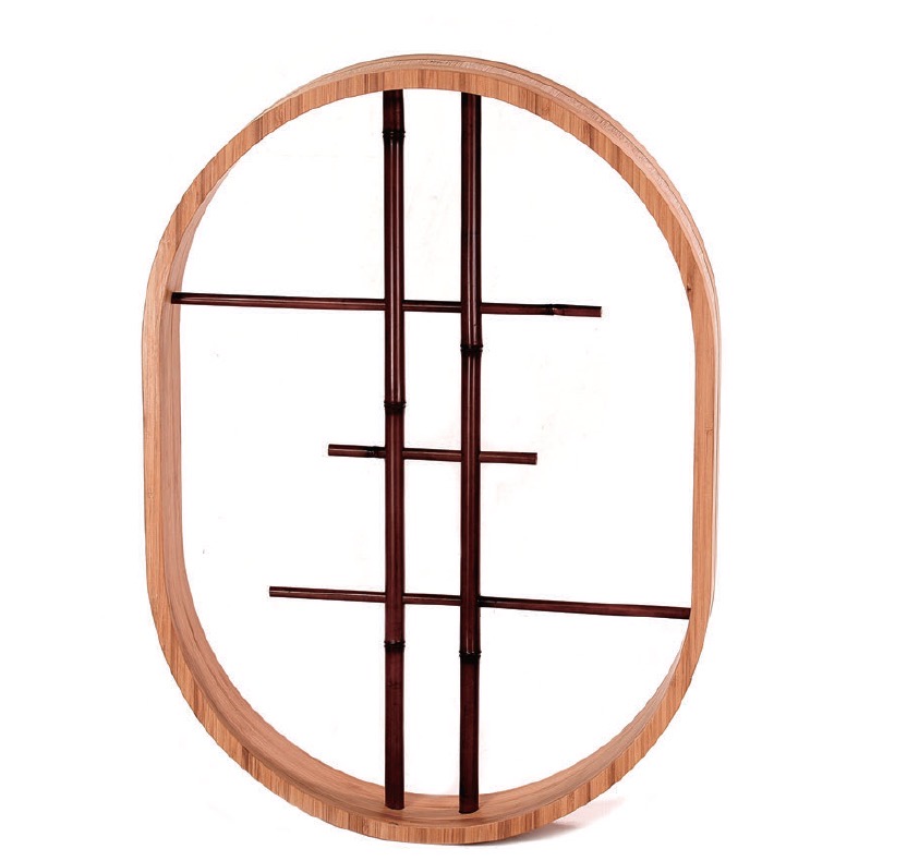 染煤竹抜き通し柄小判型(そめすみだけぬきとおしがら(こばんがた))