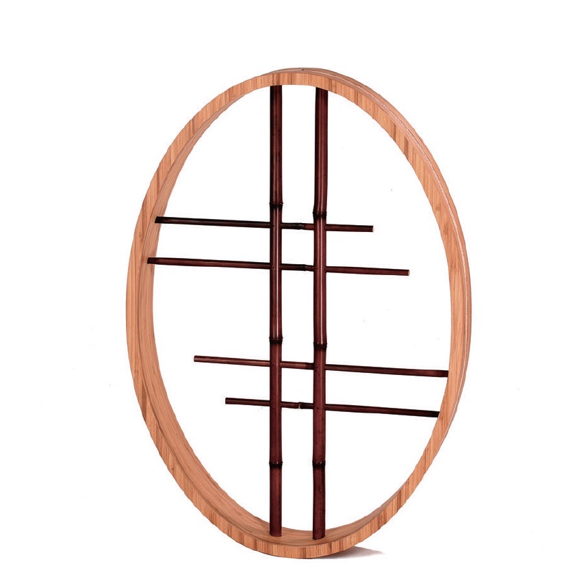 染煤竹抜き通し柄タマゴ型(そめすみだけぬきとおしがら(たまごがた))