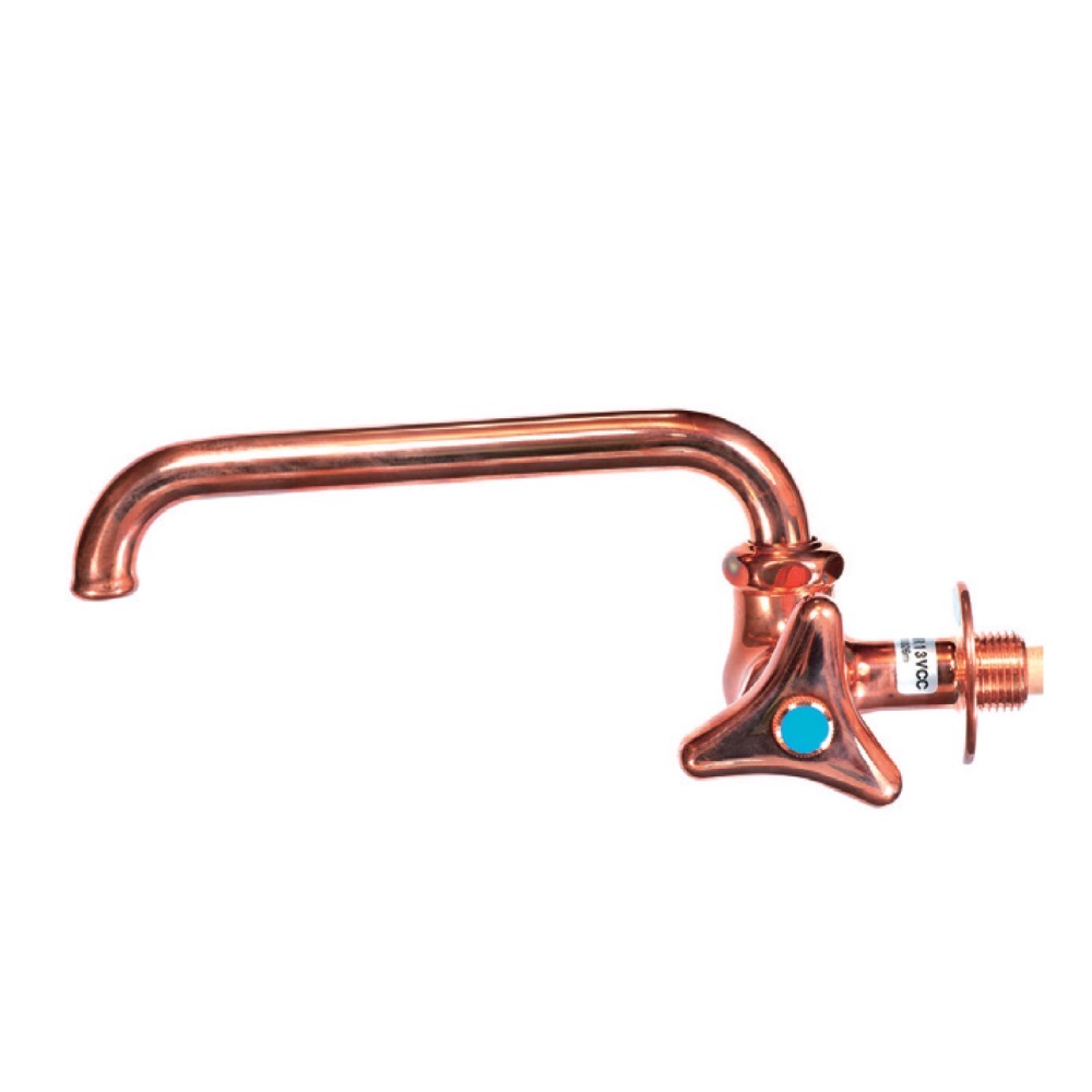 赤銅色水栓 横型(あかどういろすいせん よこがた)