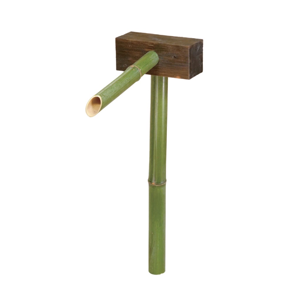 青竹筧 木枕(あおだけかけひ（きまくら）)