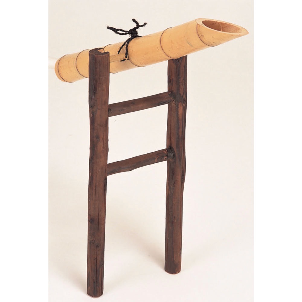 鹿威し焼杉 鳥居型(ししおどしやきすぎとりいがた)