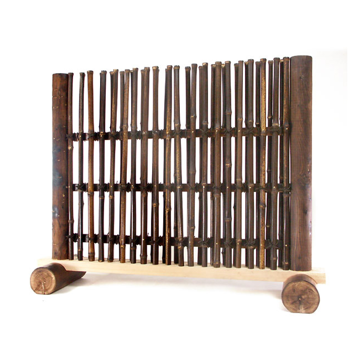 黒竹格子風衝立(くろちくこうしふうついたて)