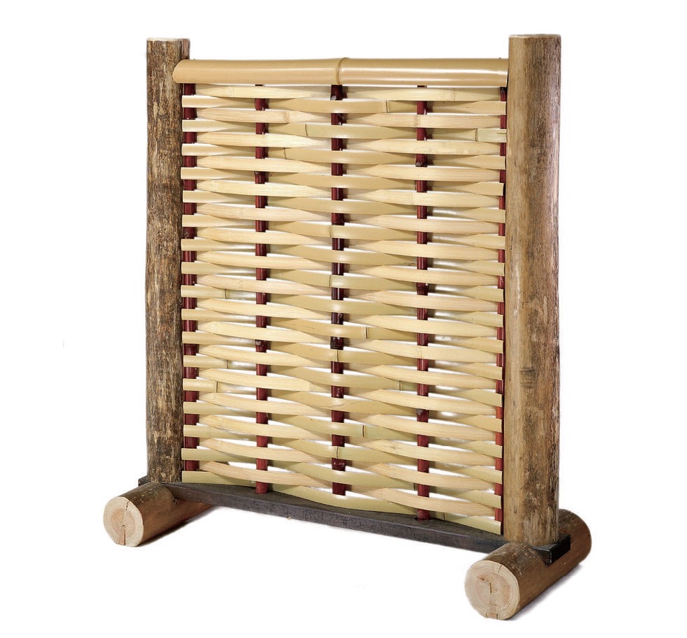 晒竹横大津垣衝立(さらしだけよこおおつがきついたて)