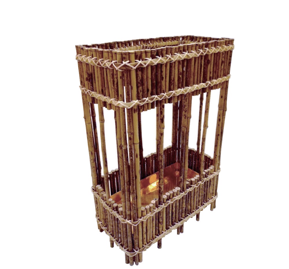 紋支那竹傘立四角型(もんしなちくかさたてしかくがた)