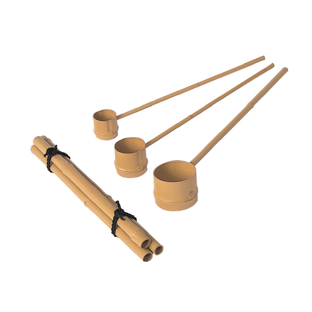 人工晒竹杓・杓置き スタンド式(じんこうさらしだけ・しゃくおき)