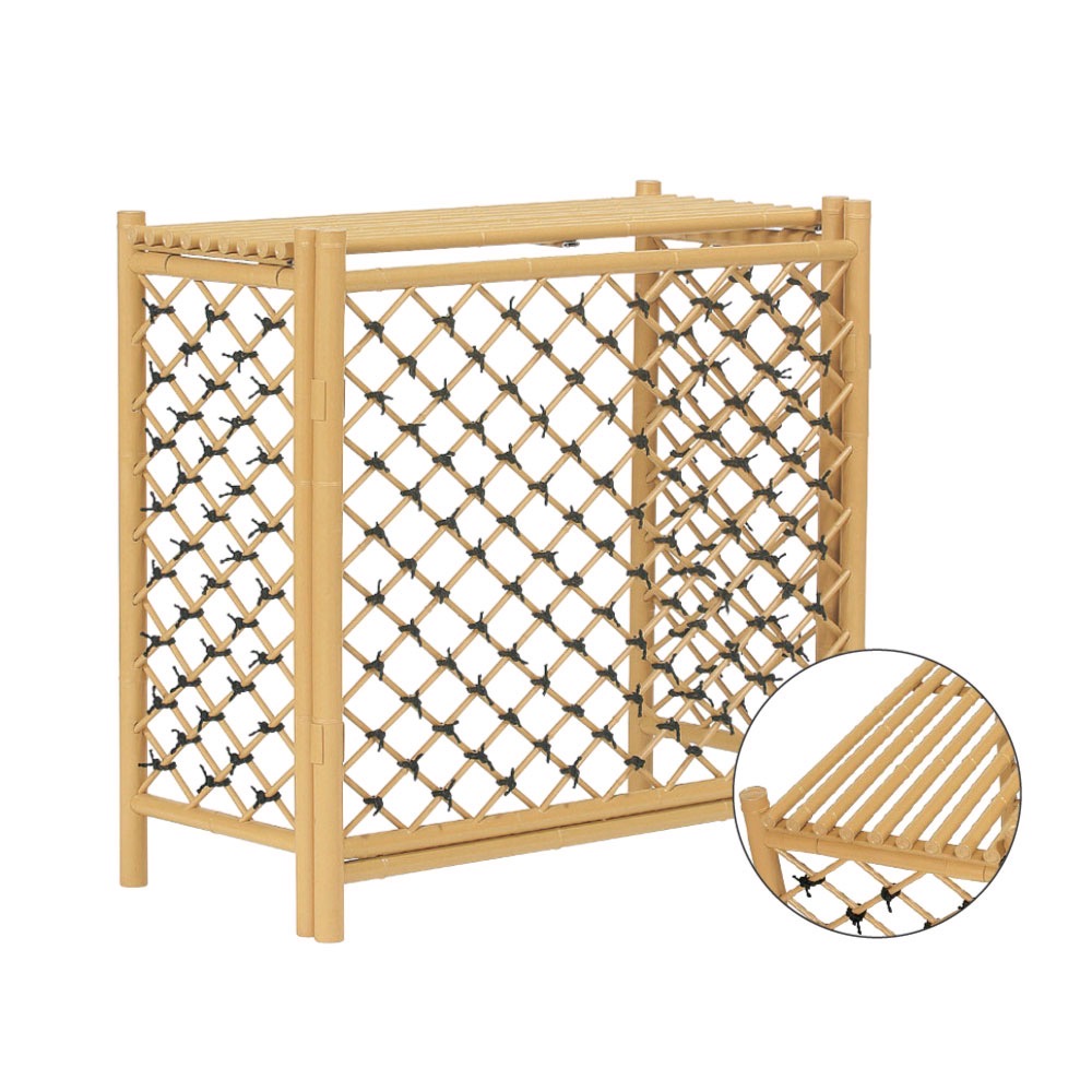 人工竹室外機隠し 斜格子(じんこうたけしつがいかくし しゃこうし)