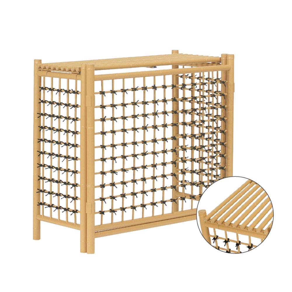 人工竹室外機隠し 縦格子(じんこうたけしつがいかくし たてこうし)