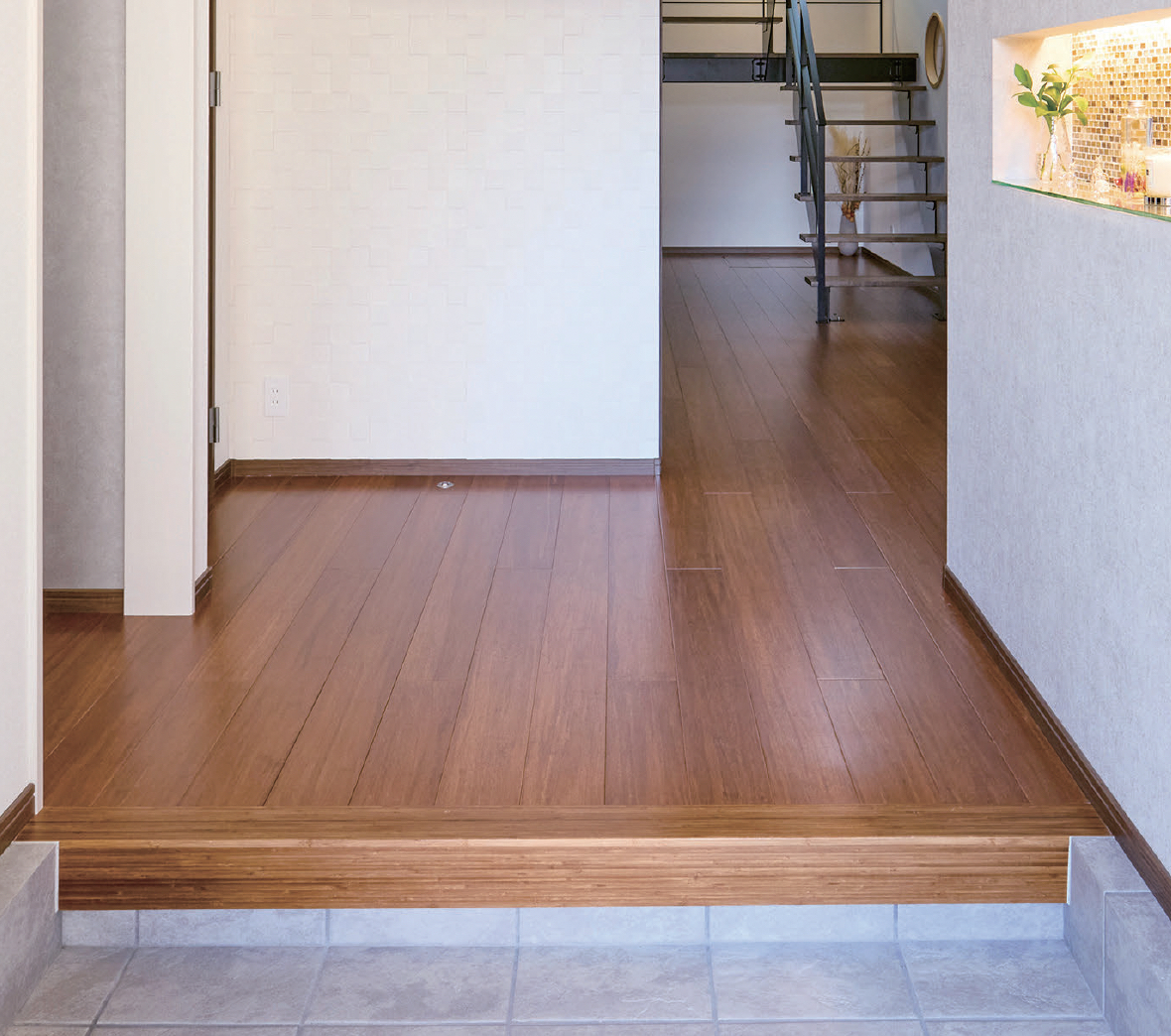 YV033 バンブーフローリング モダンブラウン 